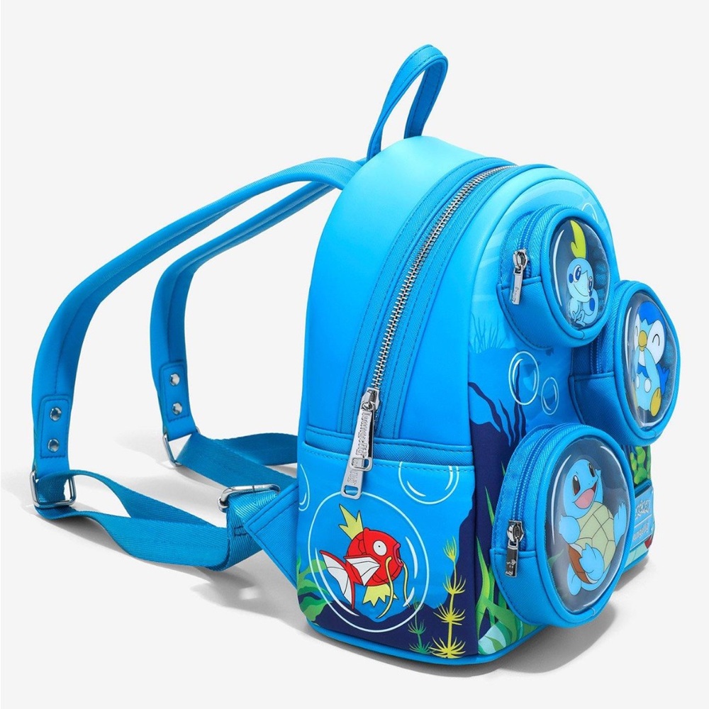 Loungefly Pokemon Squirtle Water Type Bubble Mini Backpack Boxlunch Exclusive - Picture 2 of 5